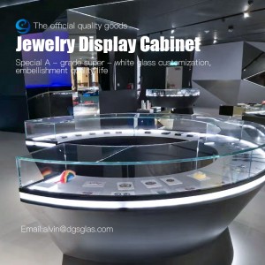 Anpassa smycken display uppsättning lyxiga display skåp och showcase för smycken butik